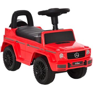 Homcom Macchina Giocattolo, Macchina Cavalcabile per Bambini 12-36 Mesi, Mercedes-Benz G350, Rossa