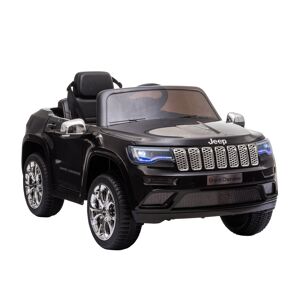 Homcom Macchina Elettrica Jeep per Bambini 3-6 anni con Telecomando e Guida Manuale,batteria12V, Velocità massima 3km/h, 114x76x58cm, Nero Aosom.it