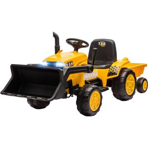 Aiyaplay Escavatore per Bambini Elettrico 12V con Benna, Rimorchio e Telecomando, Età 3-8 Anni, Giallo Aosom Italy Aiyaplay Escavatore per Bambini Elettrico 12V con Benna, Rimorchio e Telecomando, Età 3-8 Anni, Giallo Aosom Italy