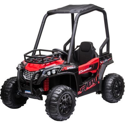 Homcom Macchina Elettrica Auto per Bambini 3-8 Anni Quad Elettrico Mini con USB, Lettore MP3 e Telecomando, Rossa e Nera,118x76x104cm Aosom Homcom Macchina Elettrica Auto per Bambini 3-8 Anni Quad Elettrico Mini con USB, Lettore MP3 e Telecomando, Rossa e Nera,118x76x104cm Aosom