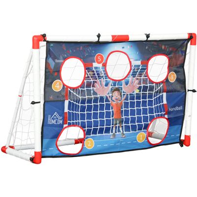 Porta da pallamano per bambini HOMCOM - Leggera, 5 Zone, Pallone Gonfiabile Porta da pallamano per bambini HOMCOM - Leggera, 5 Zone, Pallone Gonfiabile
