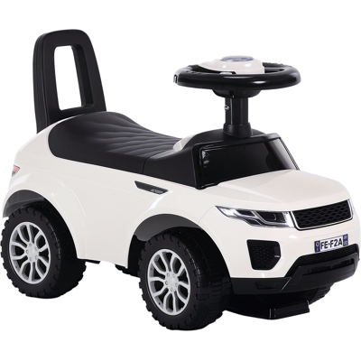 Homcom Macchina Cavalcabile Giocattolo per Bambini 12-36 Mesi, Macchina a Spinta con Vano Contenitore e Schienale, Bianca Aosom Homcom Macchina Cavalcabile Giocattolo per Bambini 12-36 Mesi, Macchina a Spinta con Vano Contenitore e Schienale, Bianca Aosom