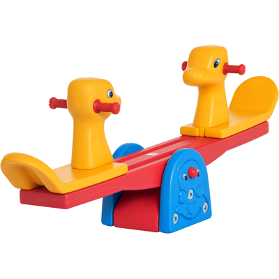 Homcom Altalena a Bilico con Maniglie Antiscivolo per Bambini Età 1-4 Anni, Plastica HDPE Atossica, 150x32x60cm, Multicolore Aosom Homcom Altalena a Bilico con Maniglie Antiscivolo per Bambini Età 1-4 Anni, Plastica HDPE Atossica, 150x32x60cm, Multicolore Aosom