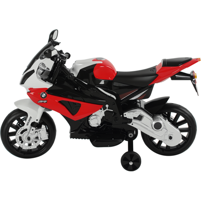 Homcom Moto Elettrica per Bambini 3-8 anni BMW RR 12V, Motorino Giocattolo con Rotelle e Luci,Nero e Rosso Aosom Italy Homcom Moto Elettrica per Bambini 3-8 anni BMW RR 12V, Motorino Giocattolo con Rotelle e Luci,Nero e Rosso Aosom Italy