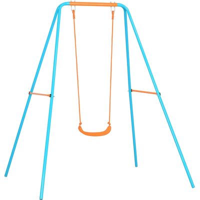 Altalena per Bambini Outsunny - Blu e Arancione - 3-8 Anni Altalena per Bambini Outsunny - Blu e Arancione - 3-8 Anni