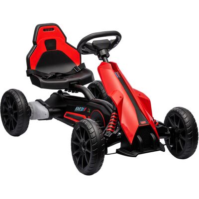 Homcom Go Kart Elettrico per Bambini 3-8 Anni, 12V 3-5 km/h, con Cintura di Sicurezza, Capacità 30 kg, Rosso Aosom Italy Homcom Go Kart Elettrico per Bambini 3-8 Anni, 12V 3-5 km/h, con Cintura di Sicurezza, Capacità 30 kg, Rosso Aosom Italy