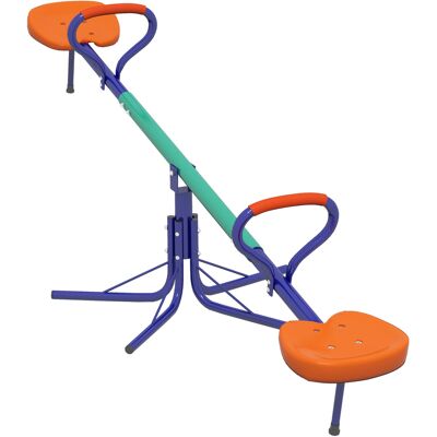 Altalena in acciaio Outsunny - Rotazione a 360° per bambini 3-8 Altalena in acciaio Outsunny - Rotazione a 360° per bambini 3-8