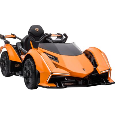Homcom Macchina Elettrica per Bambini Lamborghini con Telecomando, Fari LED e Musica, Età 3+ Anni, Arancione Aosom Homcom Macchina Elettrica per Bambini Lamborghini con Telecomando, Fari LED e Musica, Età 3+ Anni, Arancione Aosom