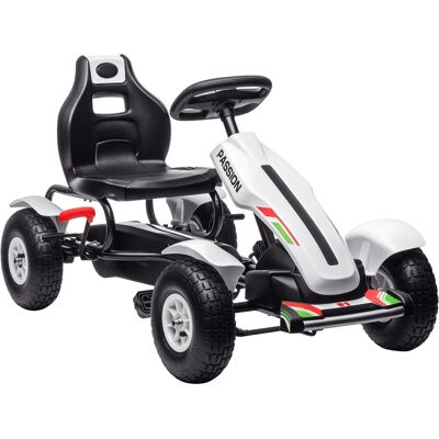 Homcom Go Kart a Pedali con Freno a Mano - 5-12 Anni Homcom Go Kart a Pedali con Freno a Mano - 5-12 Anni