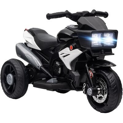 Homcom Moto Elettrica per Bambini 3-5 Anni con 3 Ruote, Luci e Suoni, Batteria 6V, 86x42x52 cm, Nero Aosom Italy Homcom Moto Elettrica per Bambini 3-5 Anni con 3 Ruote, Luci e Suoni, Batteria 6V, 86x42x52 cm, Nero Aosom Italy