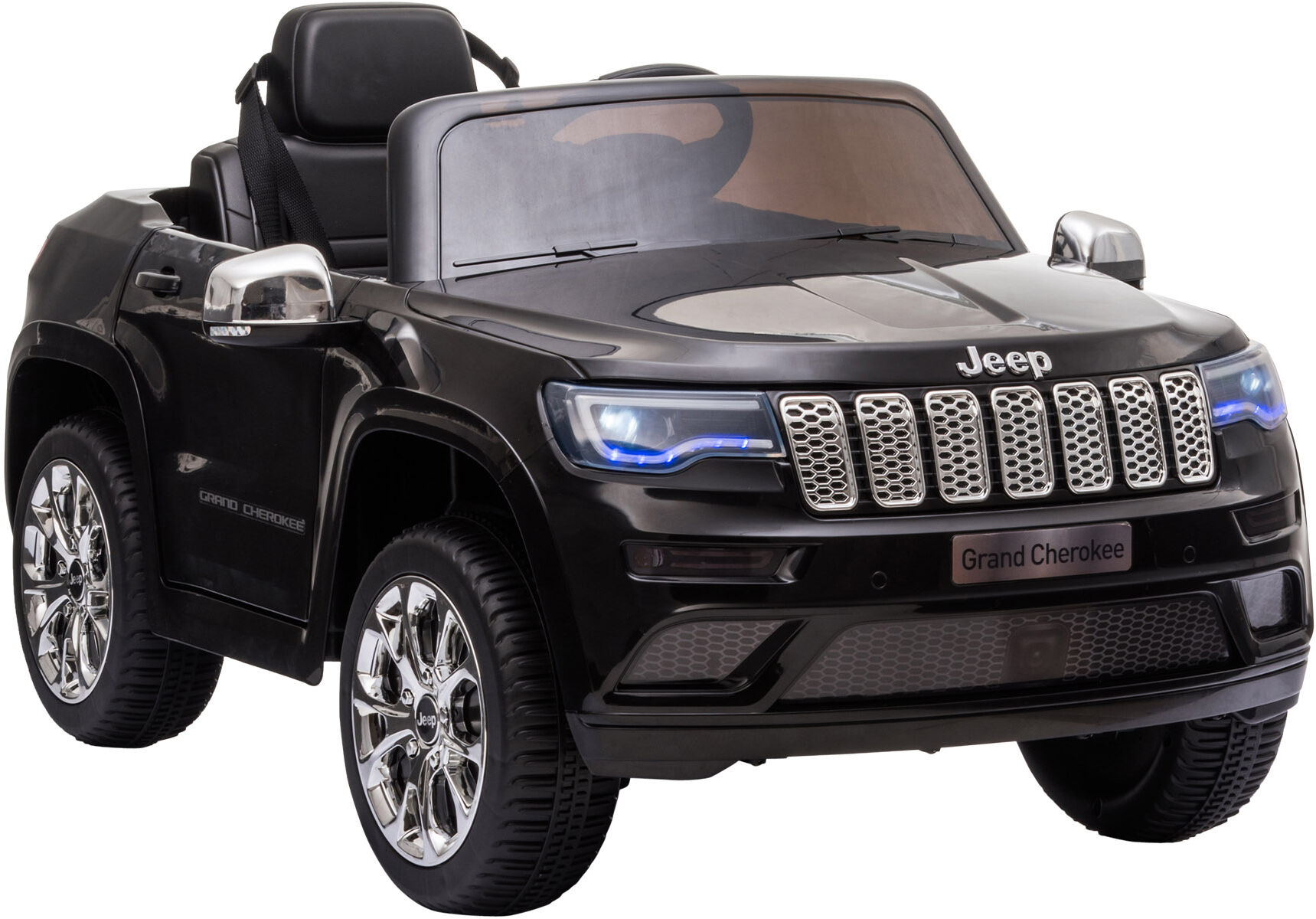 Homcom Macchina Elettrica Jeep per Bambini 3-6 anni con Telecomando e Guida Manuale,batteria12V, Velocità massima 3km/h, 114x76x58cm, Nero Aosom.it