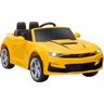 Homcom Macchina Elettrica per Bambini 12V Marchio Chevrolet Camaro con Telecomando, Giallo