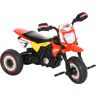 Homcom Triciclo per Bambini Stile Moto a Pedali con Luci e Suoni, 3 Ruote Larghe, Età 18-36 Mesi, 71x40x51cm, Rosso