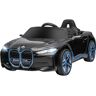 Homcom Macchina Elettrica per Bambini 3-8 Anni con Licenza BMW con Telecomando, Clacson e Fari, 115x67x45 cm, Nera