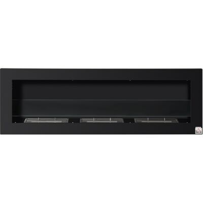 Homcom Camino Bioetanolo da Parete con 3 Serbatoi da 1L e Copertura 20m², Biocamino in Acciaio e Vetro, 120x15x40cm, Nero Homcom Camino Bioetanolo da Parete con 3 Serbatoi da 1L e Copertura 20m², Biocamino in Acciaio e Vetro, 120x15x40cm, Nero