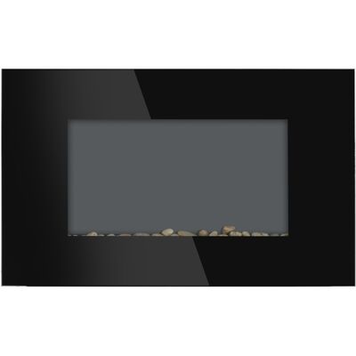 Homcom Camino Elettrico da Parete o Terra 2000W con Fiamma LED 7 Colori, Nero, 90x56x9.5cm Homcom Camino Elettrico da Parete o Terra 2000W con Fiamma LED 7 Colori, Nero, 90x56x9.5cm
