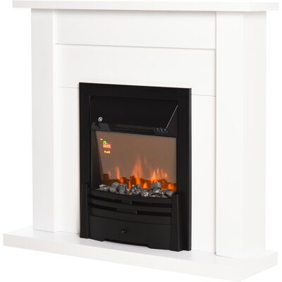 HOMCOM Caminetto Elettrico - 1000/2000W, Effetto Fiamma, Telecomando, Vetro Temperato HOMCOM Caminetto Elettrico - 1000/2000W, Effetto Fiamma, Telecomando, Vetro Temperato