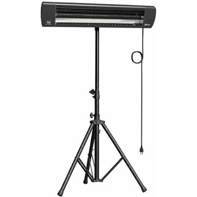 Outsunny Riscaldatore Elettrico a Infrarossi da Esterno 2500W IP65 Nero Aosom Italy Outsunny Riscaldatore Elettrico a Infrarossi da Esterno 2500W IP65 Nero Aosom Italy
