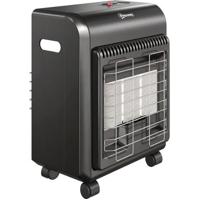 Outsunny Stufa a Gas Portatile 4.2kW con 3 Livelli di Calore, Nera Aosom Italy Outsunny Stufa a Gas Portatile 4.2kW con 3 Livelli di Calore, Nera Aosom Italy