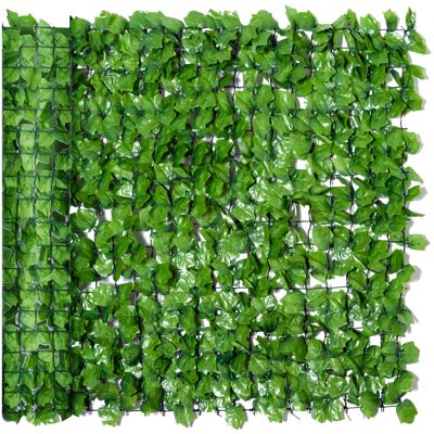 Outsunny Rotolo di Siepe Finta per Balcone e Giardino in PE, Siepe Artificiale con Foglie di Acero Verdi 300x100cm Aosom Outsunny Rotolo di Siepe Finta per Balcone e Giardino in PE, Siepe Artificiale con Foglie di Acero Verdi 300x100cm Aosom