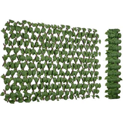 Outsunny Siepe Artificiale 200x100 cm in Seta e Plastica PE, Siepe Finta di Pothos con 495 Foglie, Verde Aosom Outsunny Siepe Artificiale 200x100 cm in Seta e Plastica PE, Siepe Finta di Pothos con 495 Foglie, Verde Aosom