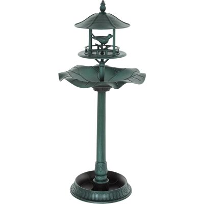Outsunny Abbeveratoio per Uccelli da Giardino, Fontana Decorativa in Polipropilene, Ø50x113 cm, Verde Ottone Aosom Italy Outsunny Abbeveratoio per Uccelli da Giardino, Fontana Decorativa in Polipropilene, Ø50x113 cm, Verde Ottone Aosom Italy