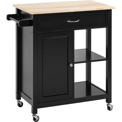Homcom Carrello da Cucina con Cassetto e Ruote - Carrello da Cucina Homcom Carrello da Cucina con Cassetto e Ruote - Carrello da Cucina