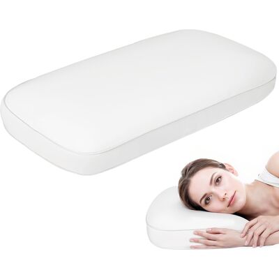 Homcom Cuscino in Schiuma Viscoelastica con Design Ergonomico, 91x40 cm, Crema Aosom Italy Homcom Cuscino in Schiuma Viscoelastica con Design Ergonomico, 91x40 cm, Crema Aosom Italy