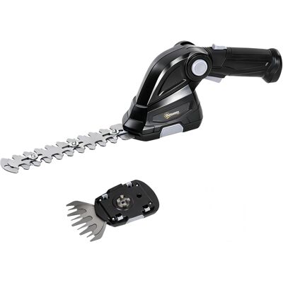 Outsunny 2-in-1 Tagliasiepi e cesoia elettrica con batterie ricaricabili e 2 lame intercambiabili, 47x8,5x12 cm, Nero Aosom Italy Outsunny 2-in-1 Tagliasiepi e cesoia elettrica con batterie ricaricabili e 2 lame intercambiabili, 47x8,5x12 cm, Nero Aosom Italy