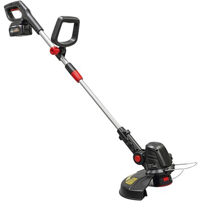 Outsunny Decespugliatore a batteria 18V con 2 batterie e asta regolabile, Argento Aosom Italy Outsunny Decespugliatore a batteria 18V con 2 batterie e asta regolabile, Argento Aosom Italy