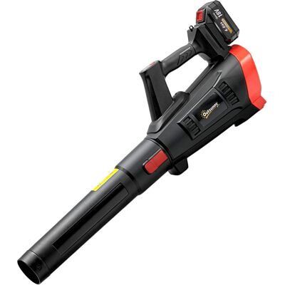 Outsunny Soffiatore a Batteria 18V, Motore Brushless 600W, 3 Livelli Velocità, Turbo Boost, Caricabatterie, Leggero Aosom Italy Outsunny Soffiatore a Batteria 18V, Motore Brushless 600W, 3 Livelli Velocità, Turbo Boost, Caricabatterie, Leggero Aosom Italy