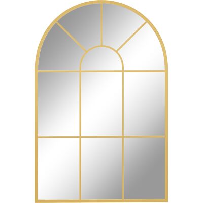 Homcom Specchio da Parete ad Arco in Vetro e Metallo Oro dallo Stile Moderno, 91x2x60 cm Homcom Specchio da Parete ad Arco in Vetro e Metallo Oro dallo Stile Moderno, 91x2x60 cm