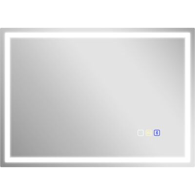 Homcom Specchio Bagno Antiappannante con Luce LED Regolabile, Speaker Bluetooth, Pulsanti Touch, 50x70 cm Aosom Italy Homcom Specchio Bagno Antiappannante con Luce LED Regolabile, Speaker Bluetooth, Pulsanti Touch, 50x70 cm Aosom Italy