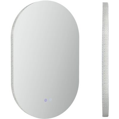 Kleankin Specchio Bagno LED Antiappannamento con Luminosità Regolabile, in Vetro e Alluminio, 81x51x4.5 cm Aosom Italy Kleankin Specchio Bagno LED Antiappannamento con Luminosità Regolabile, in Vetro e Alluminio, 81x51x4.5 cm Aosom Italy