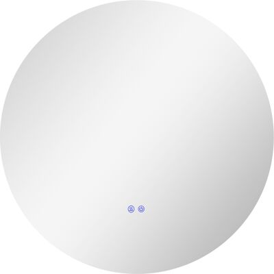 Kleankin Specchio Bagno con Luci LED Regolabili, Interruttori Touch e Design Antiappannamento, Ø80 cm Aosom Italy Kleankin Specchio Bagno con Luci LED Regolabili, Interruttori Touch e Design Antiappannamento, Ø80 cm Aosom Italy