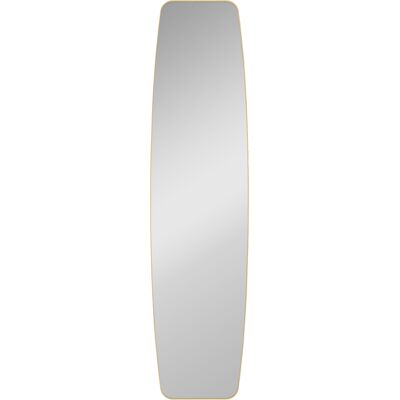 Homcom Grande Specchio da Parete Ovale 160x40 cm, Specchio Sospeso Moderno, Cornice in Metallo e Legno, Oro Aosom Italy Homcom Grande Specchio da Parete Ovale 160x40 cm, Specchio Sospeso Moderno, Cornice in Metallo e Legno, Oro Aosom Italy