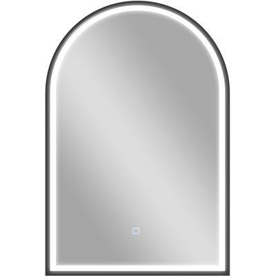 Homcom Specchio da Bagno con 3 Colori di Luce, Luminosità Regolabile e Funzione Antiappannamento, 60x4x90 cm, Nero Aosom Italy Homcom Specchio da Bagno con 3 Colori di Luce, Luminosità Regolabile e Funzione Antiappannamento, 60x4x90 cm, Nero Aosom Italy