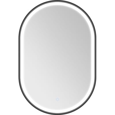 Homcom Specchio da bagno LED touch con 3 colori di luce, 50x70 cm Aosom Italy Homcom Specchio da bagno LED touch con 3 colori di luce, 50x70 cm Aosom Italy