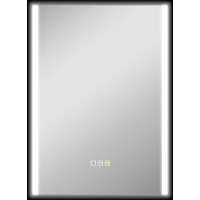 Homcom Specchio da Bagno con Luce LED a 3 Colori e Funzione Memory, in Vetro Temperato, 70x50x3 cm, Argento Aosom Italy Homcom Specchio da Bagno con Luce LED a 3 Colori e Funzione Memory, in Vetro Temperato, 70x50x3 cm, Argento Aosom Italy