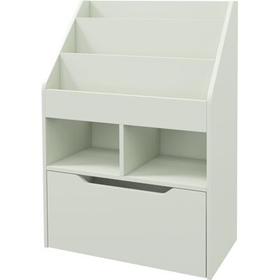 Homcom Piccola Libreria per Bambini con Ripiani e Cassetto in MDF, 60x29.9x90cm, Verde Homcom Piccola Libreria per Bambini con Ripiani e Cassetto in MDF, 60x29.9x90cm, Verde