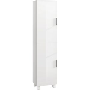 Homcom Colonna Bagno Moderna con 2 Armadietti e Ripiani Regolabili, 40x30x167.5 cm, Bianco Homcom Colonna Bagno Moderna con 2 Armadietti e Ripiani Regolabili, 40x30x167.5 cm, Bianco