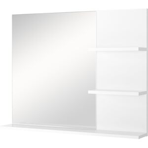 Kleankin mobiletto bagno mobili bagno sospesi 60 x 10 x 48cm, con Specchio e 3 Ripiani, Armadietto a Parete in MDF Bianco Kleankin mobiletto bagno mobili bagno sospesi 60 x 10 x 48cm, con Specchio e 3 Ripiani, Armadietto a Parete in MDF Bianco