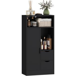 Homcom Armadietto da Bagno con 2 Cassetti Compartimento Aperto e Ripiani Regolabili per Spazio Piccolo 50x25x100 cm Bianco Aosom Italy Homcom Armadietto da Bagno con 2 Cassetti Compartimento Aperto e Ripiani Regolabili per Spazio Piccolo 50x25x100 cm Bianco Aosom Italy