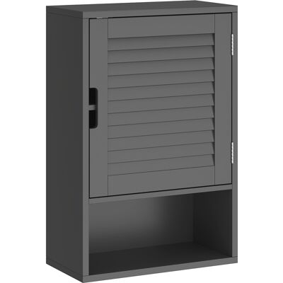 Homcom Armadietto Bagno a Parete con Ripiano Regolabile e Anta Ammortizzata, 40x20x60 cm, Nero Aosom Italy Homcom Armadietto Bagno a Parete con Ripiano Regolabile e Anta Ammortizzata, 40x20x60 cm, Nero Aosom Italy