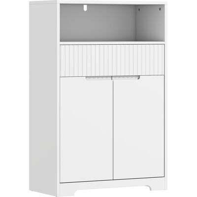 Homcom Mobiletto da bagno a pavimento con cassetto e ripiano regolabile Aosom Italy Homcom Mobiletto da bagno a pavimento con cassetto e ripiano regolabile Aosom Italy