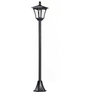 Outsunny Lampione LED da Esterno ad Energia Solare Lampada da Giardino Lampada da Terra Impermeabile IP44 Nero