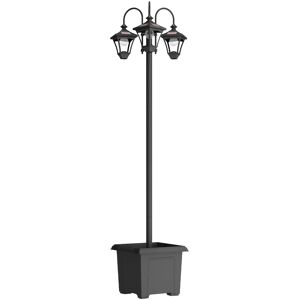 Outsunny Lampione da Giardino Solare 1.85 m in Acciaio Inox con Altezza Regolabile, IP44 Impermeabile Aosom Italy Outsunny Lampione da Giardino Solare 1.85 m in Acciaio Inox con Altezza Regolabile, IP44 Impermeabile Aosom Italy