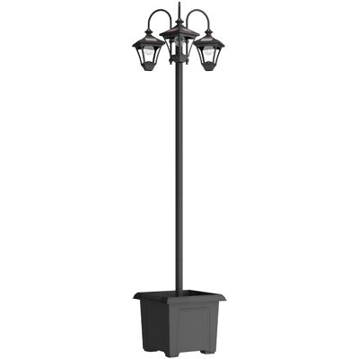 Outsunny Lampione da Giardino Solare 1.85 m in Acciaio Inox con Altezza Regolabile, IP44 Impermeabile Aosom Italy Outsunny Lampione da Giardino Solare 1.85 m in Acciaio Inox con Altezza Regolabile, IP44 Impermeabile Aosom Italy