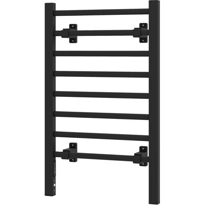 Homcom Scaldasalviette Elettrico da Terra o Parete 150W con 8 Barre e Timer 2-4 Ore, 53x35x90 cm, Nero Homcom Scaldasalviette Elettrico da Terra o Parete 150W con 8 Barre e Timer 2-4 Ore, 53x35x90 cm, Nero