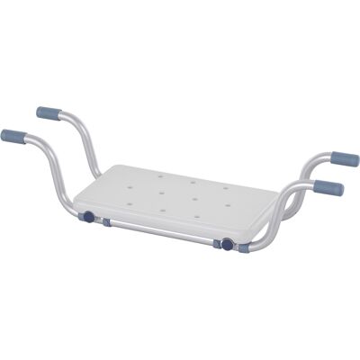 Homcom Sedile per Vasca in Lega di Alluminio e Plastica, Mensola per Vasca da Bagno Larghezza Regolabile 71-81cm, Max. Carico 136kg Aosom Homcom Sedile per Vasca in Lega di Alluminio e Plastica, Mensola per Vasca da Bagno Larghezza Regolabile 71-81cm, Max. Carico 136kg Aosom